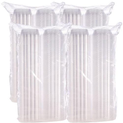 Image of Dart® ClearSeal Hinged-Lid Plastic Containers, 5.8 x 6 x 3, Clear, Plastic, 125/Pack, 4 Packs/Carton