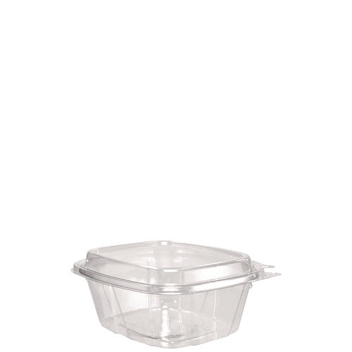 Image of Dart® ClearPac SafeSeal Tamper-Resistant/Evident Containers, Domed Lid, 16 oz, Clear, Plastic, 100/Bag, 2 Bags/Carton