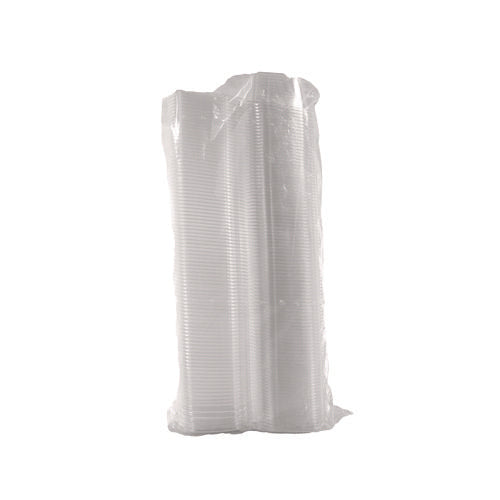 Image of Dart® ClearPac SafeSeal Tamper-Resistant/Evident Containers, Flat Lid, 16 oz, Clear, Plastic, 100/Bag, 2 Bags/Carton