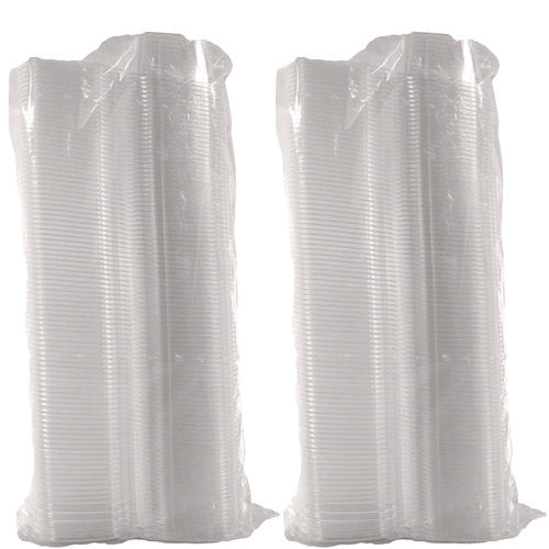 Image of Dart® ClearPac SafeSeal Tamper-Resistant/Evident Containers, Flat Lid, 16 oz, Clear, Plastic, 100/Bag, 2 Bags/Carton