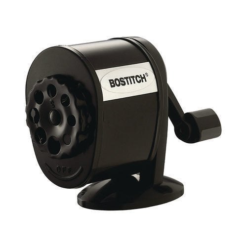 Image of Bostitch® Metal Manual Pencil Sharpener, Manually-Powered, 5.44" x 2.69" x 4.33", Black