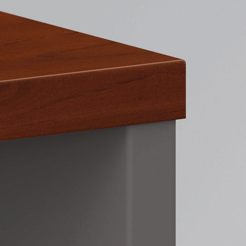 Image of Bush® Series C Collection Bookcase, Five-Shelf, 35.63w x 15.38d x 72.78h, Hansen Cherry