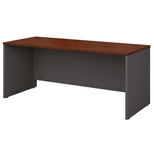 Image of Bush® Series C Collection Desk Shell, 71.13" X 29.38" X 29.88", Hansen Cherry/graphite Gray