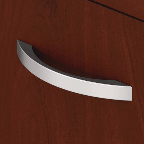 Image of Bush® Series C Mobile Pedestal File, Left/right, 3-Drawers: Box/box/file, Legal/letter/a4/a5, Cherry/gray, 15.75" X 20.25" X 27.88"