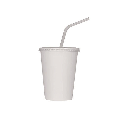 Image of Karat® Double Poly Paper Cold Cups, 12 oz, White, 1,000/Carton