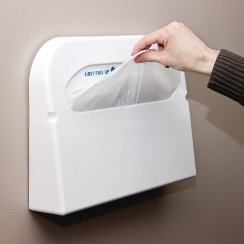Image of HOSPECO® Health Gards Toilet Seat Covers, 14.25 X 16.5, White, 250 Covers/pack, 20 Packs/carton