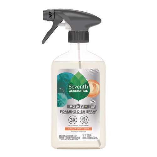 Image of Seventh Generation® Foaming Dish Spray, Mandarin Orange Scent, 16 oz Bottle