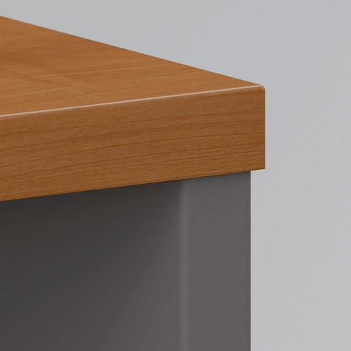 Image of Bush® Series C Collection Bookcase, Five-Shelf, 35.63w x 15.38d x 72.78h, Natural Cherry