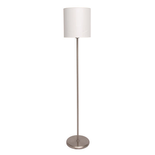 Image of Ledu® Slim Line Lamp Set, Table 12.63" High and Floor 61.5" High, Silver