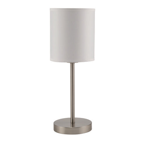 Image of Ledu® Slim Line Lamp Set, Table 12.63" High and Floor 61.5" High, Silver