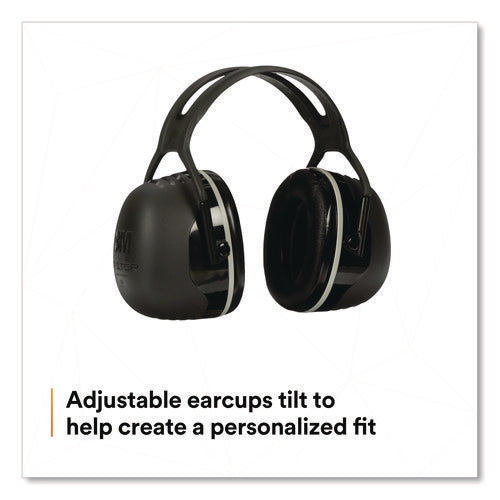 Image of 3M PELTOR X Series Earmuffs, Model X5A, 31 dB NRR, Black