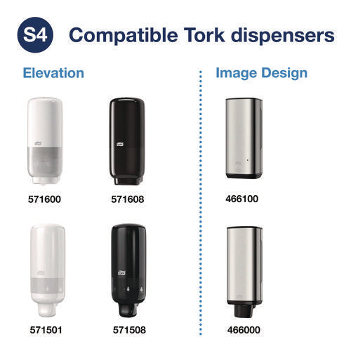 Image of Tork® Odor-Control Hand Soap Liquid S4 Refill, Perfume-Free, 1 L, 6/Carton