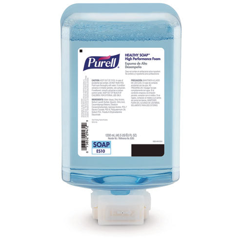 Image of PURELL® HEALTHY SOAP with CLEAN RELEASE Technology Refill, For ES10 Dispensers, Fragrance-Free, 1,200 mL, 2/Carton