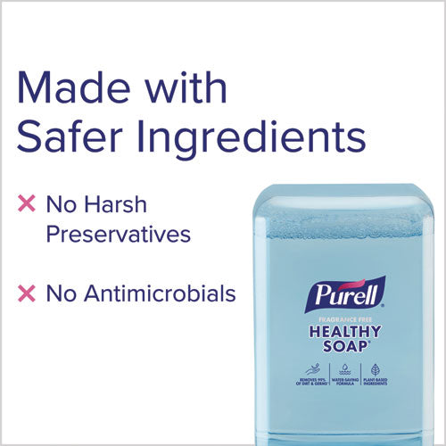 Image of PURELL® HEALTHY SOAP with CLEAN RELEASE Technology Refill, For ES10 Dispensers, Fragrance-Free, 1,200 mL, 2/Carton