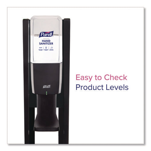 Image of PURELL® ES10 Dispenser Floor Stand with Automatic Hand Sanitizer Dispenser, 15.56 x 11.75 x 51.82, Graphite