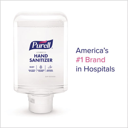 Image of PURELL® Advanced Hand Sanitizer Foam, Refill for PURELL ES10 Automatic Hand Sanitizer Dispenser, 1,200 mL, Citrus Scent, 2/Carton