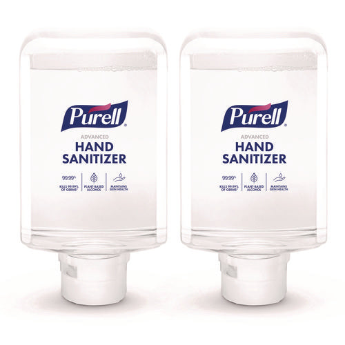 Image of PURELL® Advanced Hand Sanitizer Foam, Refill for PURELL ES10 Automatic Hand Sanitizer Dispenser, 1,200 mL, Citrus Scent, 2/Carton