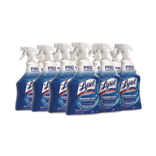 Image of Professional LYSOL® Brand Disinfectant Bathroom Cleaner, 32 Oz Spray Bottle, 12/carton