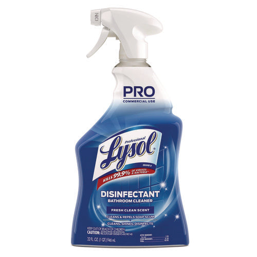 Image of Professional LYSOL® Brand Disinfectant Bathroom Cleaner, 32 Oz Spray Bottle, 12/carton