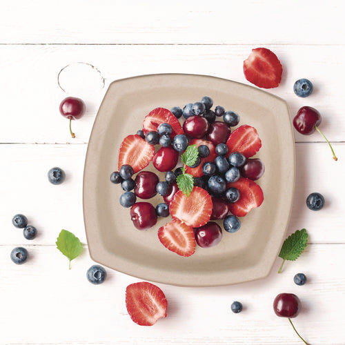 Image of Dart® Compostable Molded Fiber Dinnerware, ProPlanet Seal, Plate, 6.7 x 6.7, Tan, 125/Pack