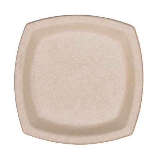 Image of Dart® Compostable Molded Fiber Dinnerware, ProPlanet Seal, Plate, 6.7 x 6.7, Tan, 125/Pack