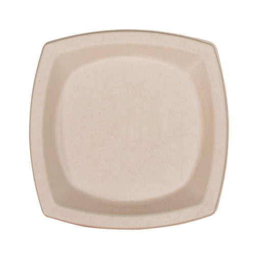 Image of Dart® Compostable Molded Fiber Dinnerware, ProPlanet Seal, Plate, Paper, 8.25 x 8.25, Tan, 125/Pack