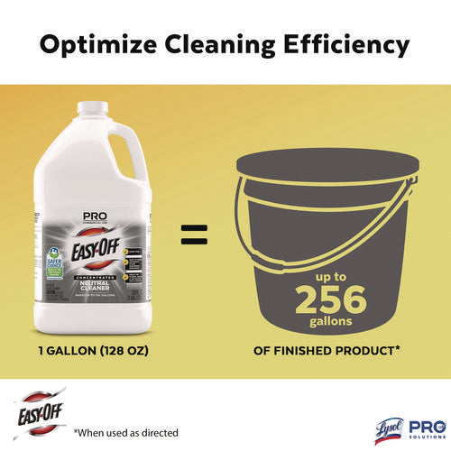 Image of Professional EASY-OFF® Concentrated Neutral Cleaner, 1 gal Bottle, 2/Carton