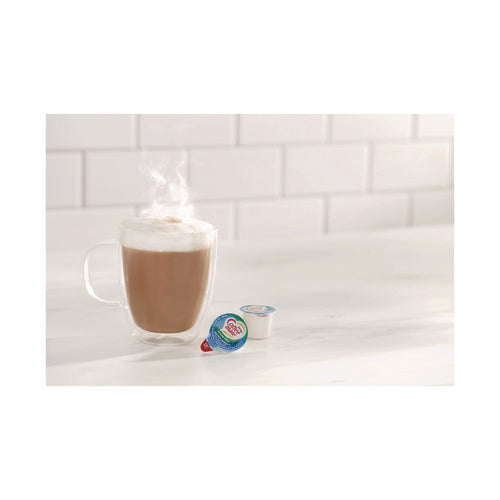 Image of Coffee mate® Liquid Coffee Creamer, Zero Sugar French Vanilla, 0.38 oz Mini Cups, 50/Box, 4 Boxes/Carton