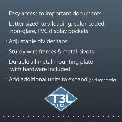 Image of djois® by Tarifold Desktop Reference Starter Set With Display Pockets, 20 Pockets