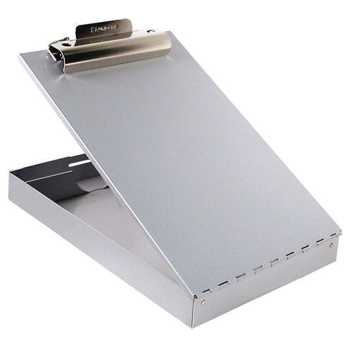 Image of Saunders Redi-Rite Aluminum Storage Clipboard, 1" Clip Capacity, Holds 8.5 x 11 Sheets, Silver