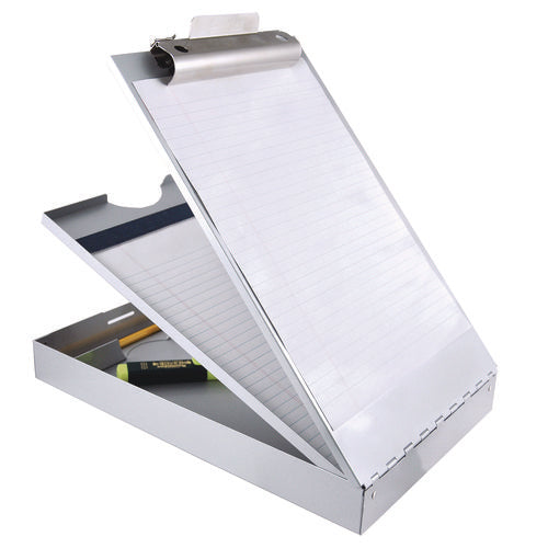 Image of Saunders Cruiser Mate Aluminum Storage Clipboard, 1.5" Clip Capacity, Holds 8.5 x 11 Sheets, Silver