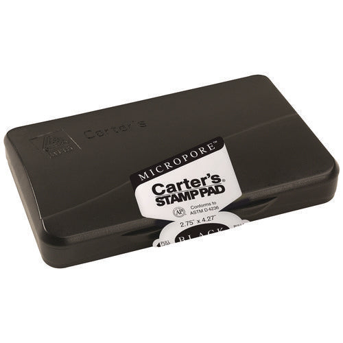Image of Carter's Pre-Inked Micropore Stamp Pad, 4.25" x 2.75", Black