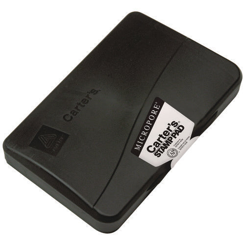 Image of Carter's Pre-Inked Micropore Stamp Pad, 6.25" x 3.25", Black