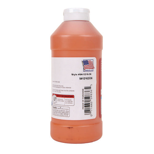 Image of Crayola® Premier Tempera Paint, Orange, 16 Oz Bottle