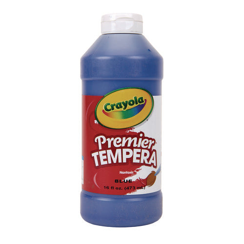 Image of Crayola® Premier Tempera Paint, Blue, 16 Oz Bottle