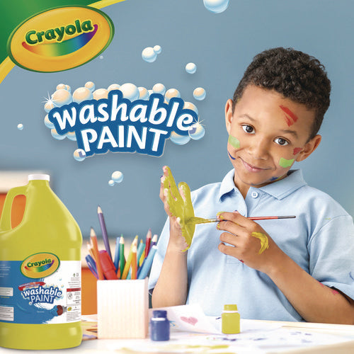 Image of Crayola® Washable Paint, Yellow, 1 Gal Bottle