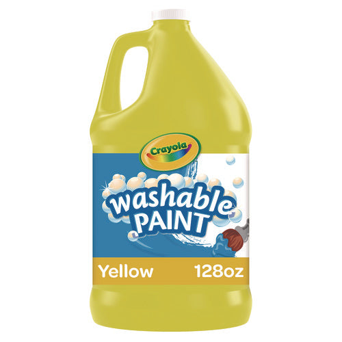 Image of Crayola® Washable Paint, Yellow, 1 Gal Bottle
