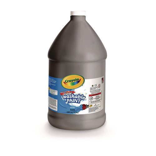 Image of Crayola® Washable Paint, Black, 1 Gal Bottle