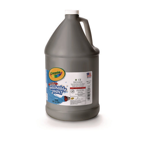 Image of Crayola® Washable Paint, Black, 1 Gal Bottle