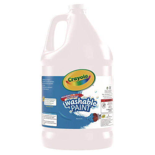 Image of Crayola® Washable Paint, White, 1 Gal Bottle