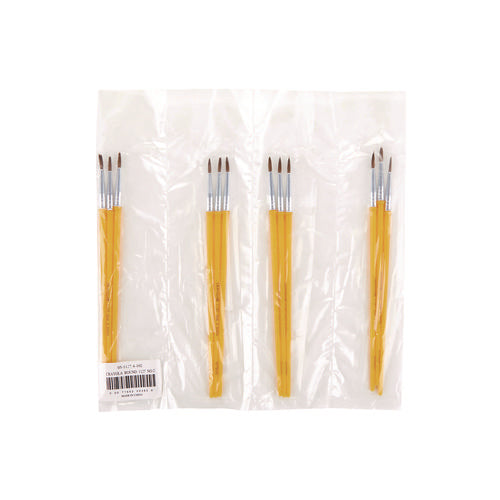 Image of Crayola® Watercolor Brush Set, Size 2, Camel-Hair Blend, Round Profile, 3/pack