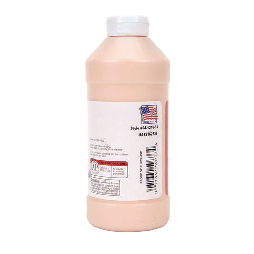 Image of Crayola® Premier Tempera Paint, Peach, 16 Oz Bottle
