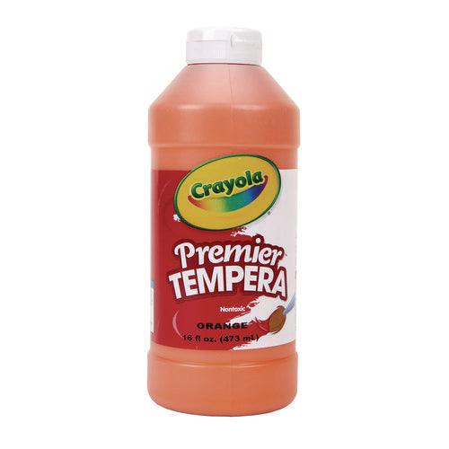 Image of Crayola® Premier Tempera Paint, Orange, 16 Oz Bottle