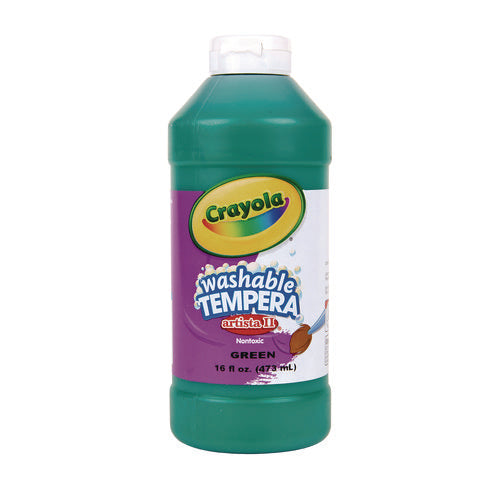 Image of Crayola® Artista Ii Washable Tempera Paint, Green, 16 Oz Bottle