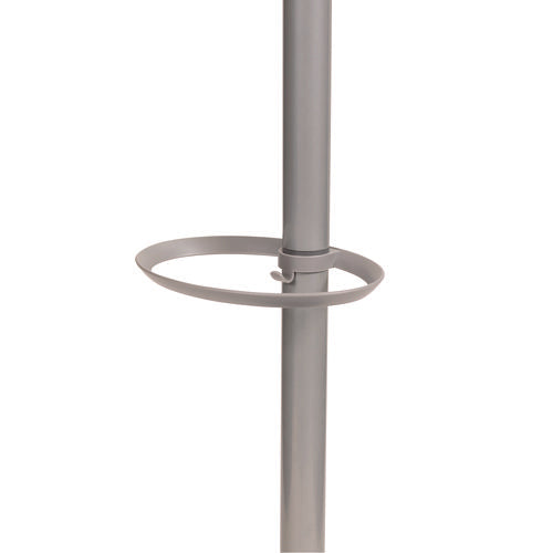 Image of Alba Festival Coat Stand with Umbrella Holder, Five Knobs, 13.97 x 14 x 73.62, Gray