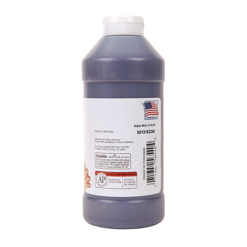 Image of Crayola® Washable Fingerpaint, Violet, 16 Oz Bottle