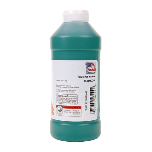 Image of Crayola® Washable Fingerpaint, Green, 16 Oz Bottle
