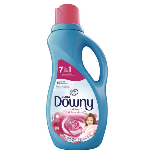 Image of Downy® Liquid Fabric Softener, April Fresh, 44 oz Bottle, 6/Carton