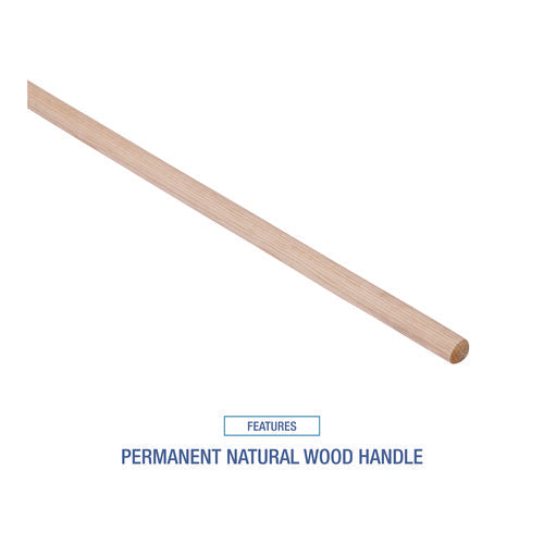 Image of Boardwalk® Handle/Deck Mops, #20 White Cotton Head, 54" Natural Wood Handle