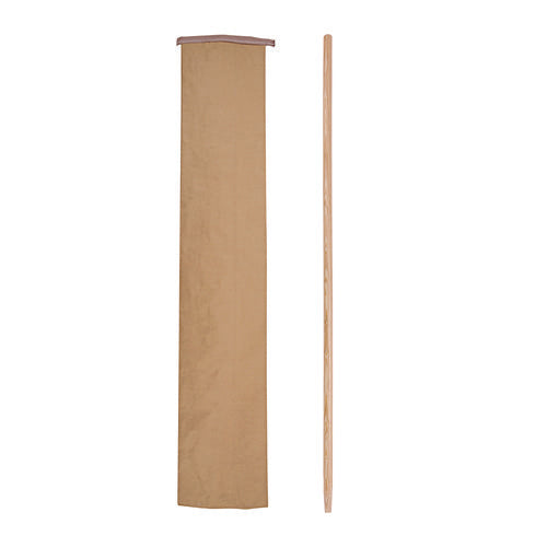 Image of Boardwalk® Tapered End Broom Handle, Lacquered Hardwood, 1.13" dia x 54", Natural